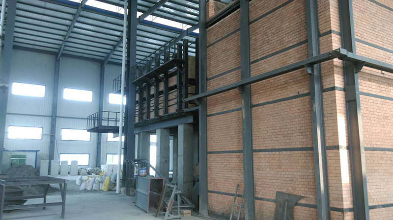 Frit furnace construction Frit furnace construction